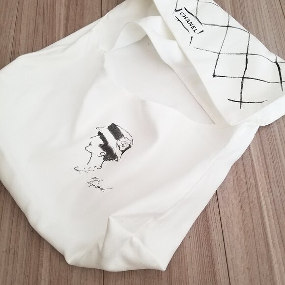 Chanel Karl Lagerfeld Sketch Classic Flap Micro Fiber Dust Bag 13.5"x9.5"x3.75" - Picture 16 of 16